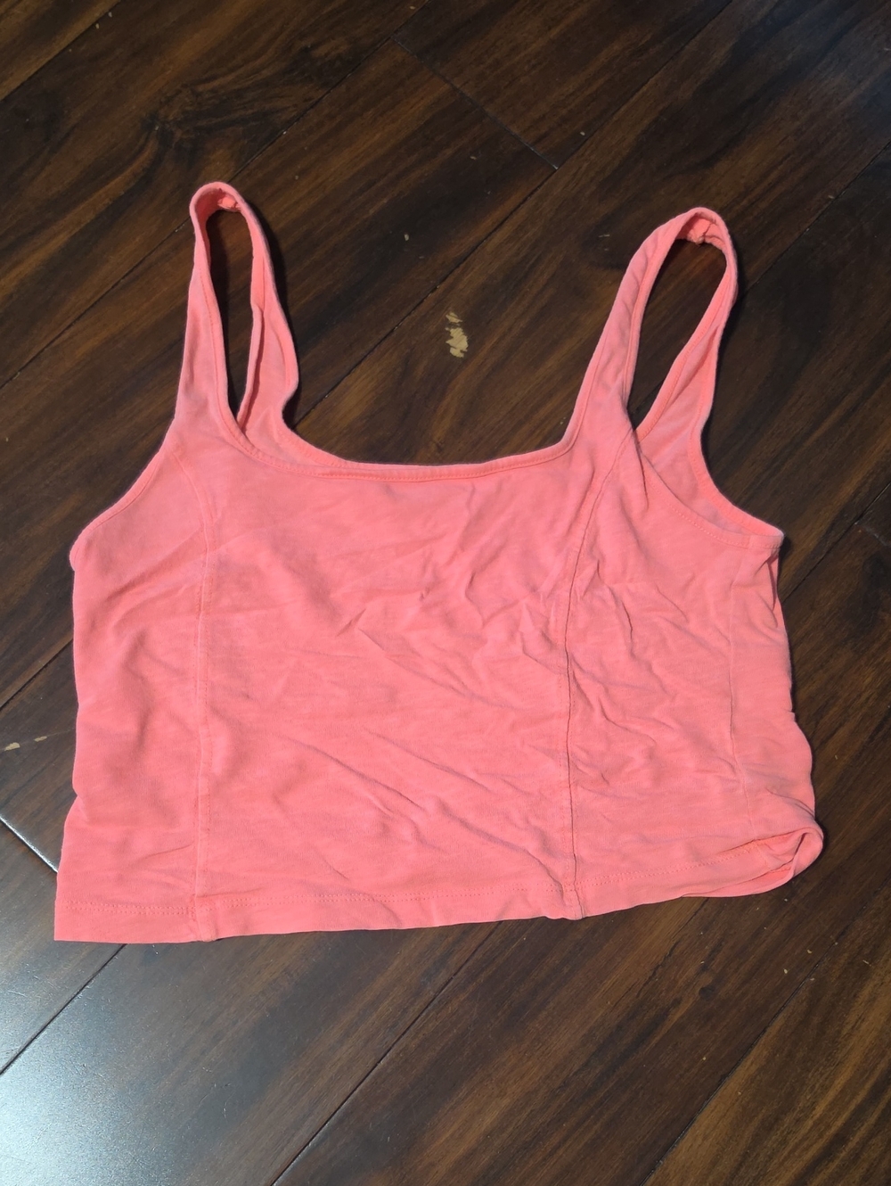 aerie Coral Pink Tank Crop Top